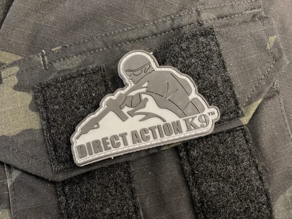 Direct Action K9 patch on a cloth